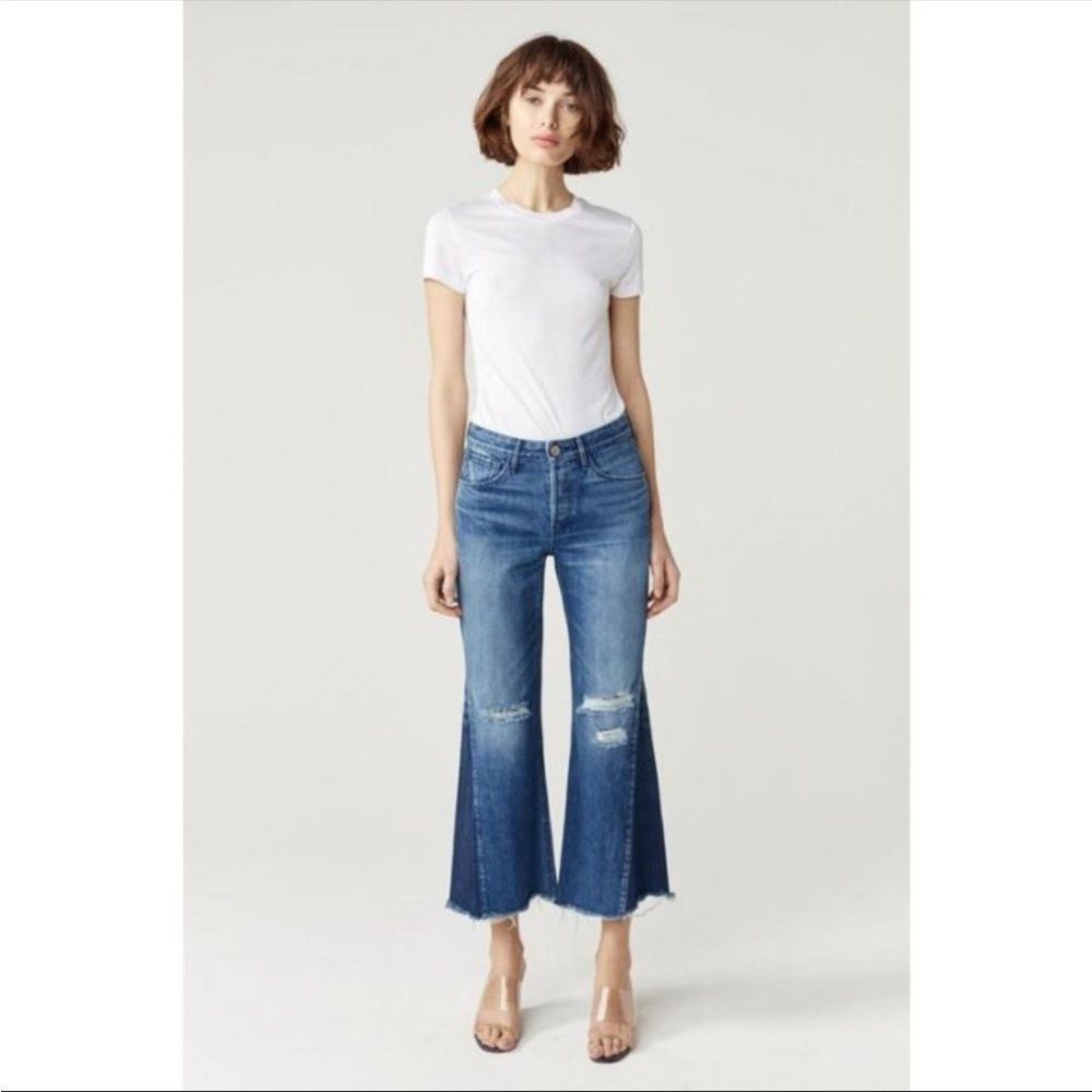 3x1 NWT Higher Ground Gusset Vasto Cropped Jeans sz24 - Picture 4 of 11